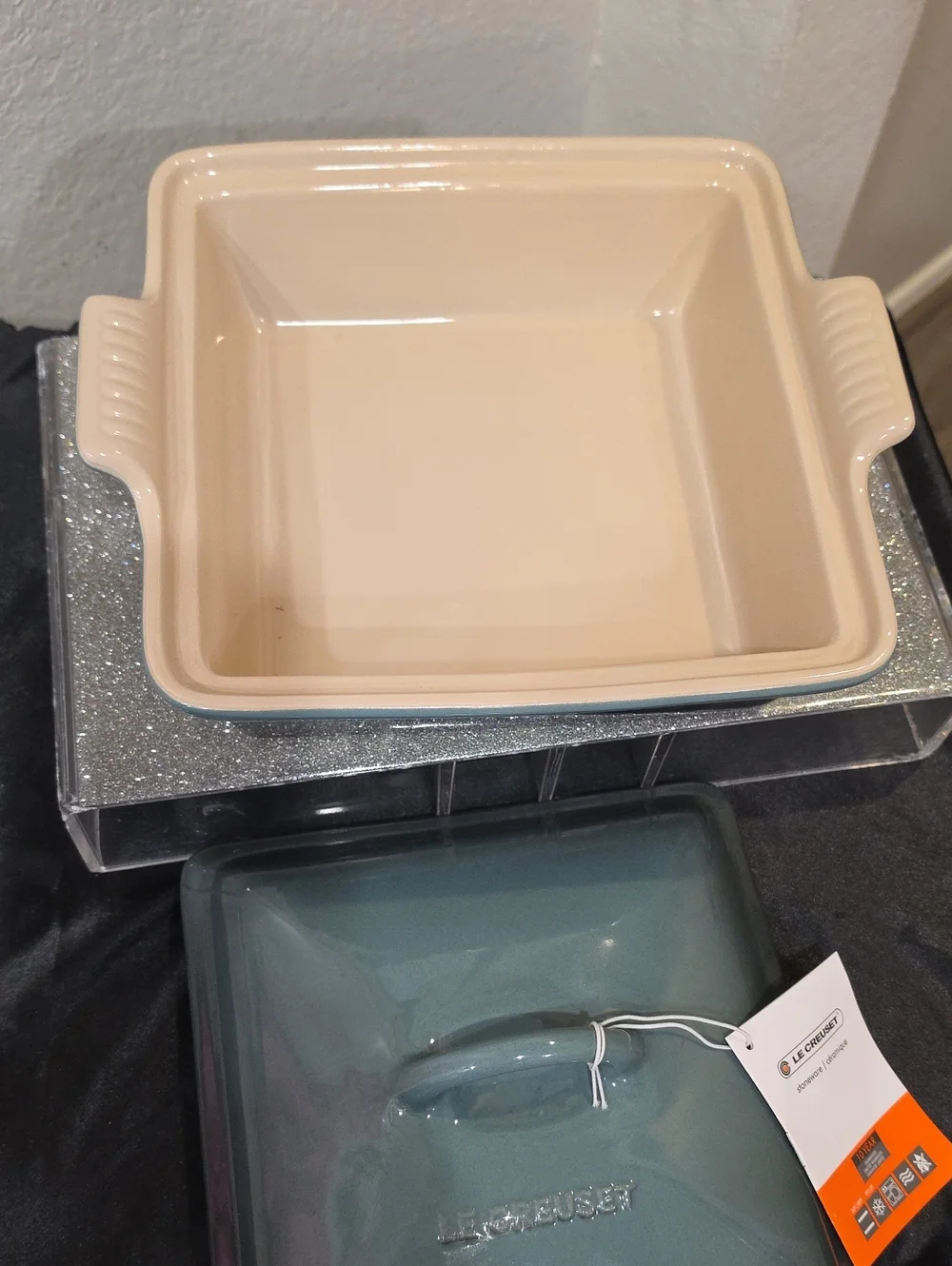 Le Creuset Heritage Shallow Square Casserole Dish- Ocean